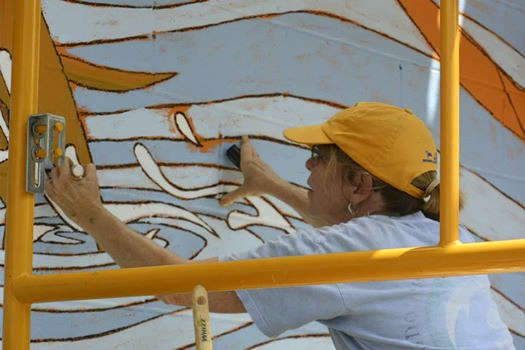 mural Cathy painting